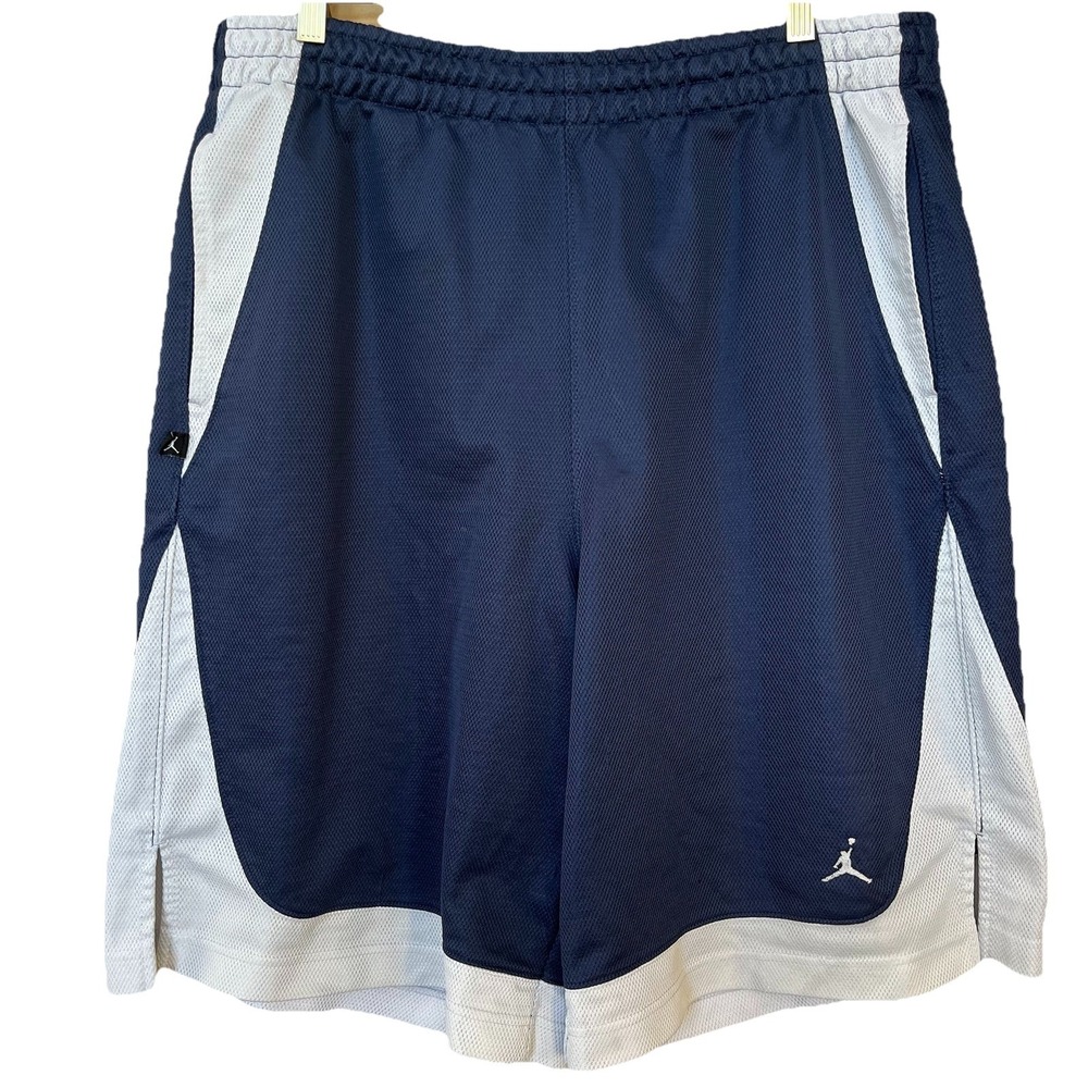 Vintage Air Jordan Jumpman 90s Baggy Shorts Mens XL Blue White Basketball Gym